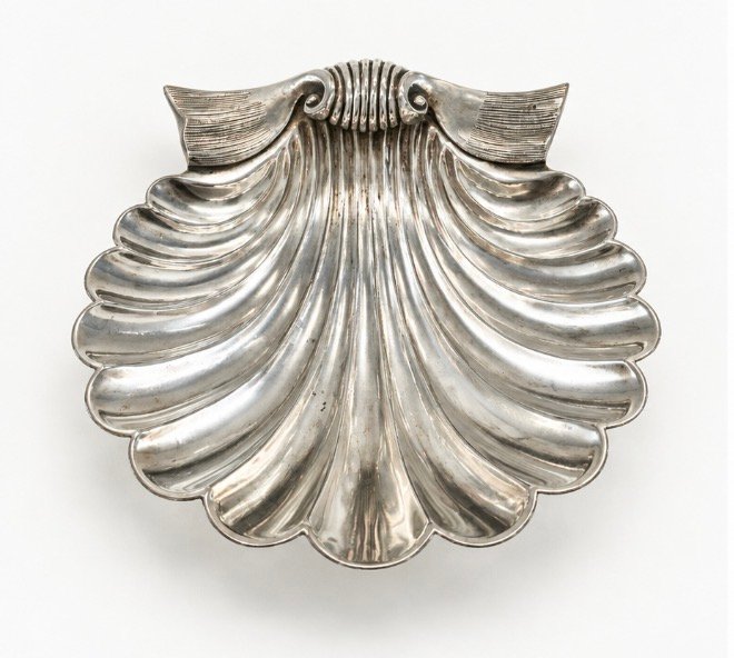 Antique Elkington & Co. Shell Dish, 1873