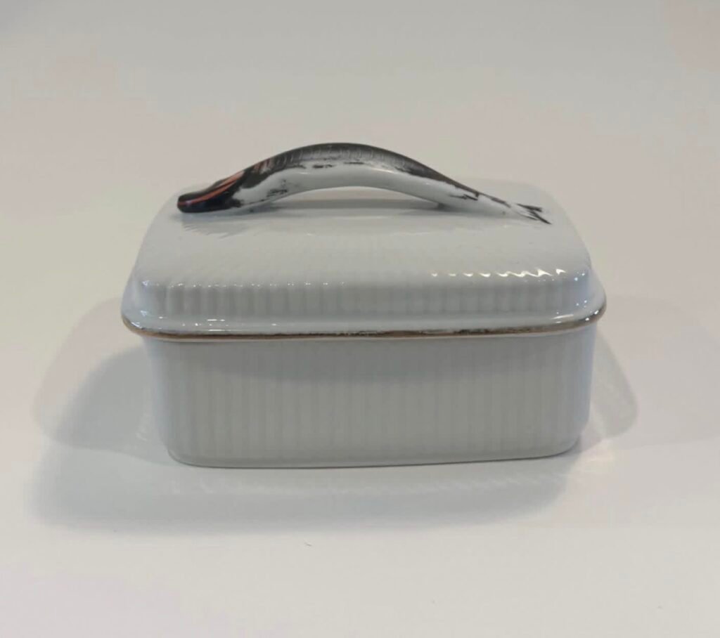 Antique Limoges sardine box by Bétoule & Legrand, circa 1920